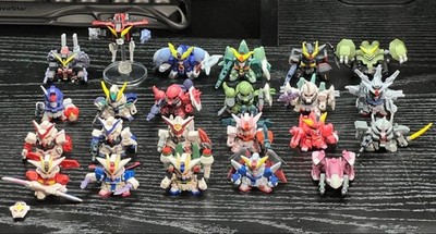 Bandai SD Gundam Full Color Capsule Figuren Lot 23 Stück Near Mint Rare