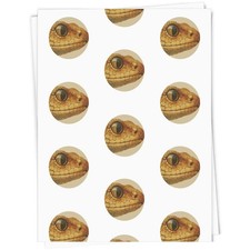 Geschenkpapier/Geschenkanhänger "Gelber Schlangenkopf" (GI051301)