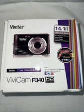 Vivitar ViviCam F340 Digital Camera 14.2MP Purple NEW Compact Point Shoot