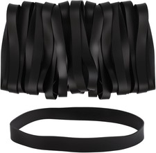 Large Rubber Bands Heavy Duty, 22 Pcs Size 107 Black Rubber Bands