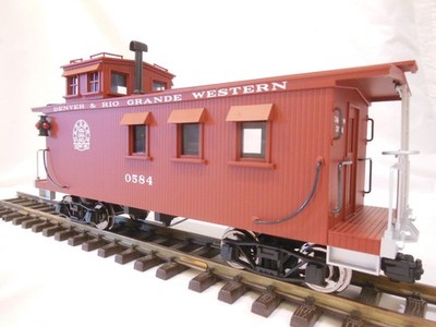 ART 82114 Aristocraft D&RGW Caboose metal wheels lights G Scale