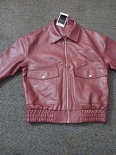 Red Leather Vanmolrsa Jacket