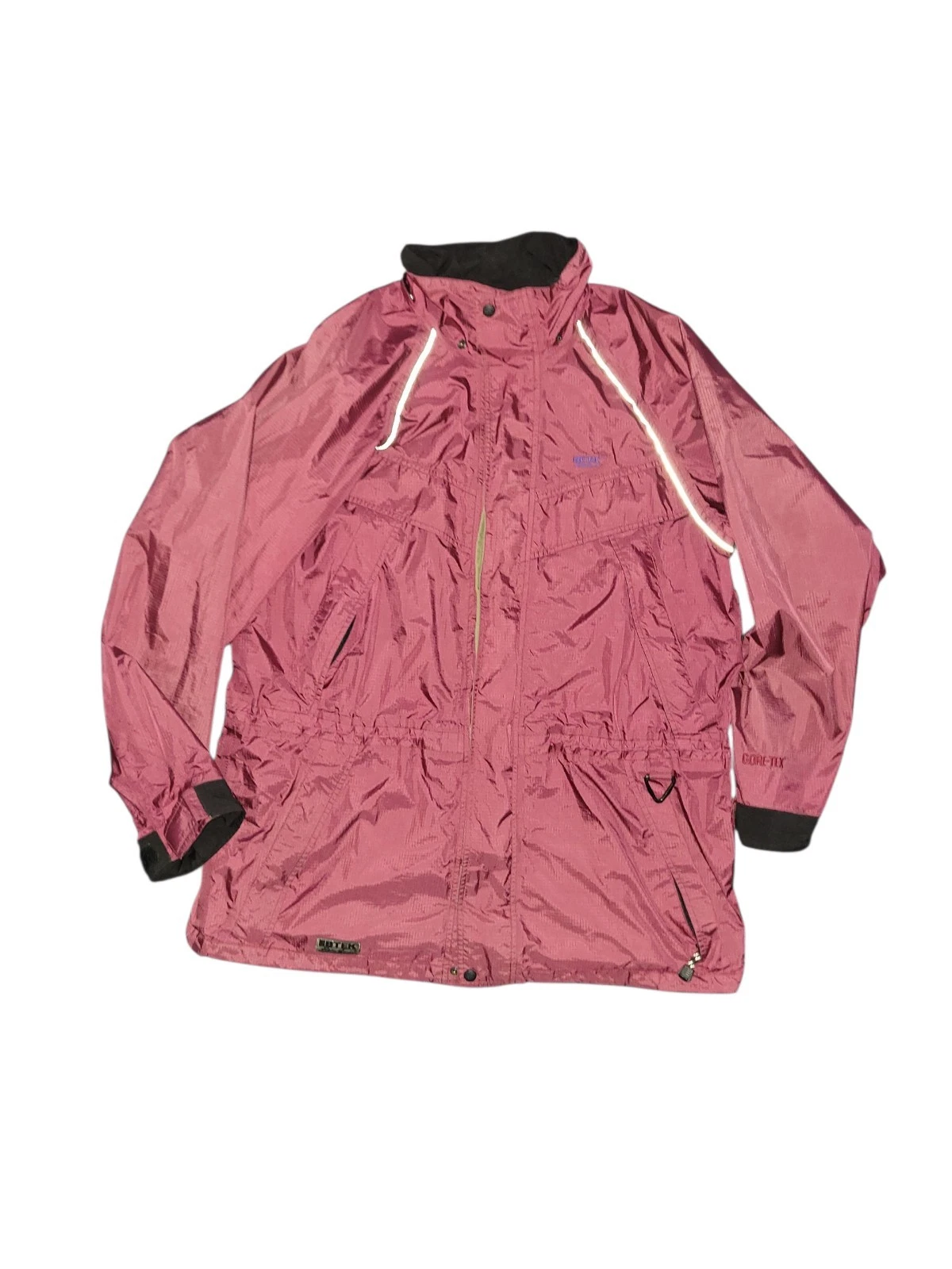 Vtg Eddie Bauer Ebtex Ski Jacket Coat Gore-Tex Dbl Zip Snap Maroon Men Tall Lg