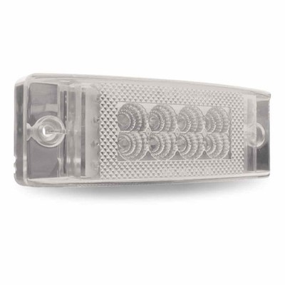 TRUX TLED-2X6DCR 2'' x 6'' Clear Red Multi-Directional LED Trailer Marker Light