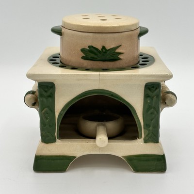 Pot/lid Oil Warmer Fragrant Diffuser Wax Burner Candle Holder Lamp Home Decor