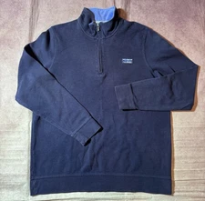 LL Bean 1/4 Zip Sweater Shirt Men’s Large Tall Outdoors Gorpcore Dad Navy Blue