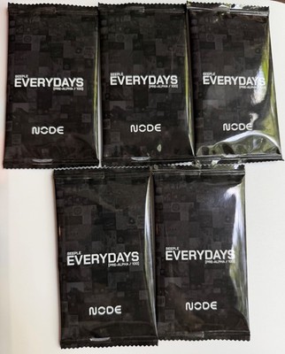 Beeple Everydays (Pre-Alpha / 100) Trading Card Packs   Lot of 5 Sealed Packs