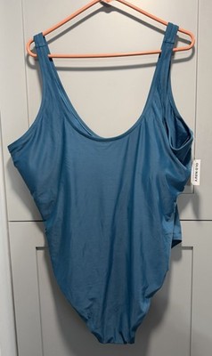Blueish Green Old Navy One Piece Bathing Suit, Size 4X, Still Had Tags.