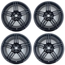 19” GENUINE PORSCHE MACAN TURBO 95B BBS ALLOY WHEELS REFURBISHED GLOSS BLACK X4