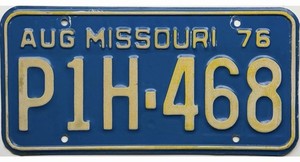 *BARGAIN BIN* 1976 Missouri License Plate #P1H-468