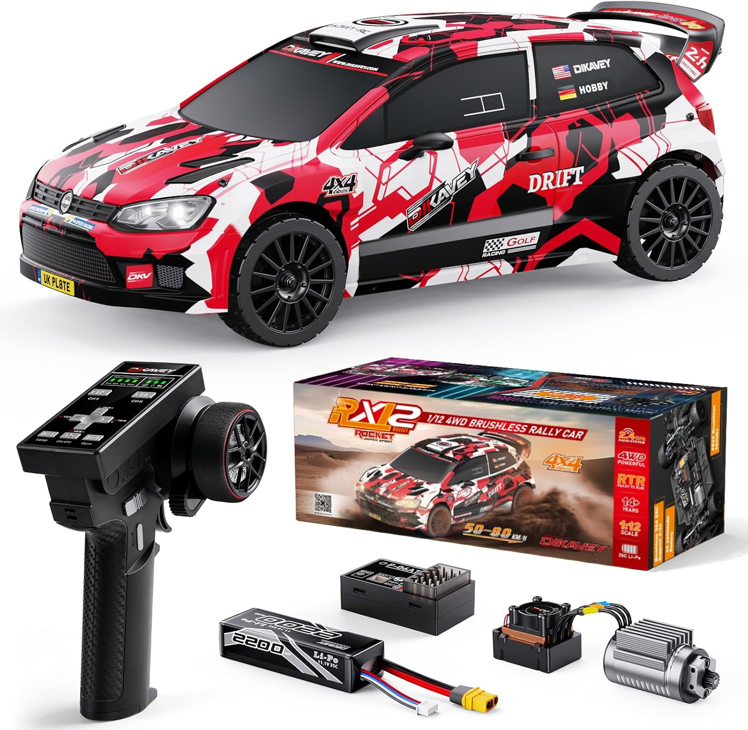 Fast Max 50 Mph,drift Car With Gyro 4x4,brushless Fast Rc Ca
