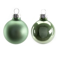 Trendline Weihnachtskugeln Mini Glas Ø35Mm SalbeigrüN 16 Stk. Christbaumschmuck