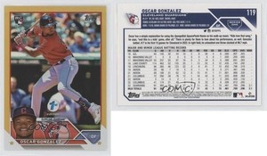 2023 Topps Series 1 1st Edition Gold Foil Oscar Gonzalez #119 Rookie RC