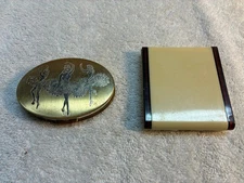 Vintage Compact Makeup Powder Case & Mirror Case