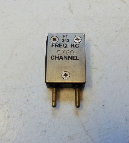 5760 KC  FT-243 Ham Military Radio Vintage Quartz Crystal
