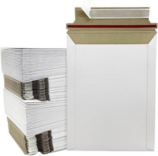 60 - 6x8 White 450GSM Self Seal Ship Flat Ultra Thick Cardboard Envelope Mailers