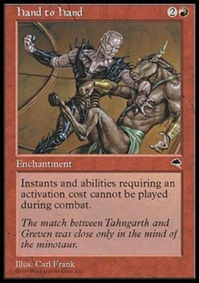 Hand to Hand - Medium Play MTG Tempest