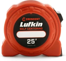 Lufkin 25' Self-Centering Power Tape - L625SC-02 7.6 m, Yellow Clad 