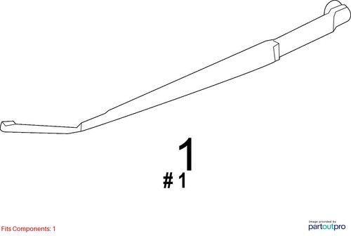 LEFT FRONT WIPER ARM OEM 2015 SUBARU FORESTER 86532SG010 - Picture 8 of 24