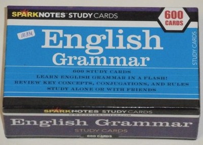 ENGLISH GRAMMAR (SPARKNOTES STUDY CARD) (ENGLISH GRAMMAR By Sparknotes-editors