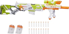 NERF Longstrike Modulus Toy Blaster with Barrel Extension, Bipod, Scopes, 18...