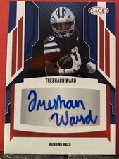 Treshaun Ward 2024 Sage Red parallel Autograph # A-TW auto Kansas State