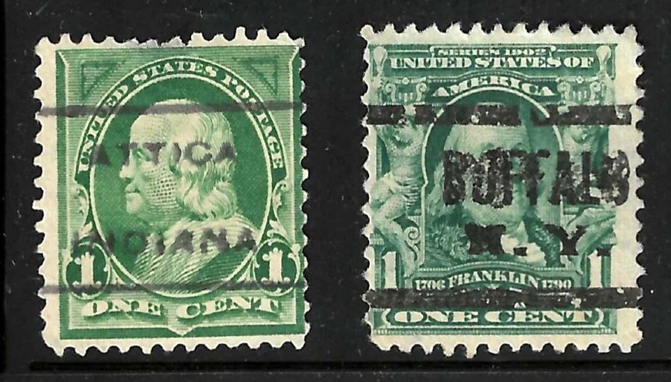 Sc #279 300 MINN PENNA NY INDIANA Precancels 1 Cent Bureaus 1894-1901 US 71B11 - Image 3 of 3