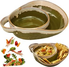 Soup and Sandwich Bowl, 2026 New Soup and Sandwich Plate Combo Dual Compartment