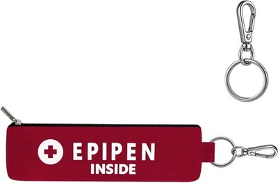 Red EpiPen Carry Case with Carabiner - Perfect for Active Lifestyles