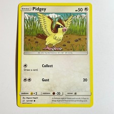 Pidgey (121) 121/181 Common Regular Card SM - Team Up Pokemon TCG LP
