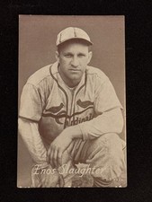 1947-66 Exhibits Enos Slaughter Raw Ungraded Baseball Card