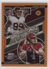 2021 Panini Contenders Optic Orange Prizm 24/50 Chase Young Taylor Heinicke 6er