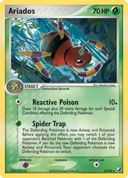 Ariados - 2/115 - Pokemon Ex Unseen Forces Holo Card NM