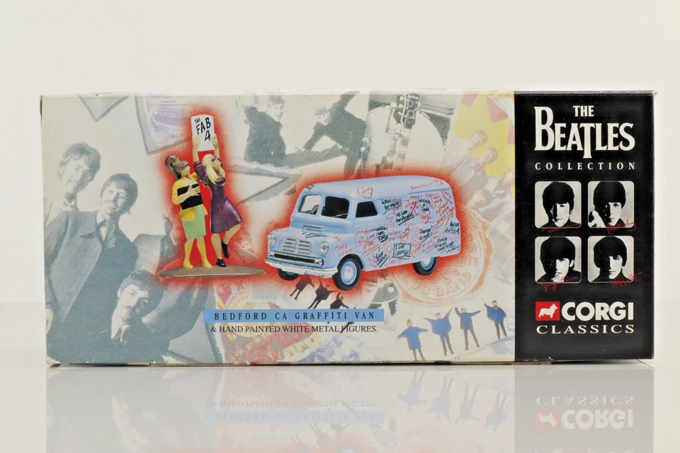 The Beatles Corgi Classics Bedford Graffiti Van w/figures 1997 (Factory Wrapped) - Image 4 of 4
