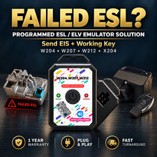 Mercedes ESL/ELV Emulator Programming Service W204 W207 W212 X204 Mail-in Bench