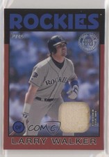 2021 Topps 1986 Baseball Relics Series 2 Red 10/25 Larry Walker HOF 04br