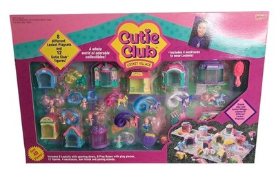 Vintage 1989 Galoob Cutie Kids Locket Village Kids Jewelry Playset 3612