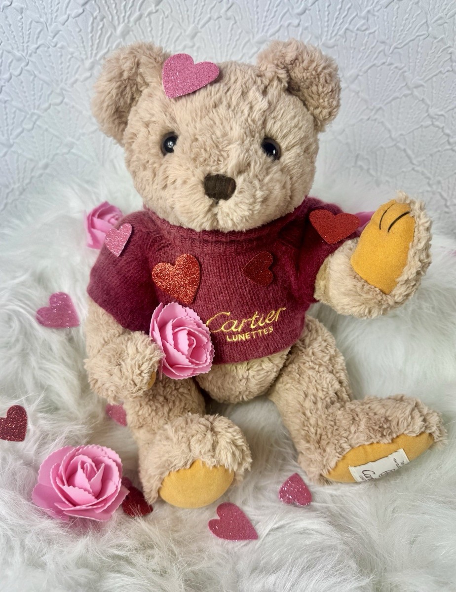 Cartier Lunettes Jean-Luc 1997 Collector Teddy Bear Plush Angora