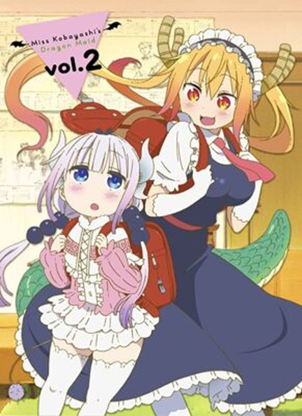 Miss Kobayashi's Dragon Maid Vol.2 Limited Edition Blu-ray+Booklet+Card Japan