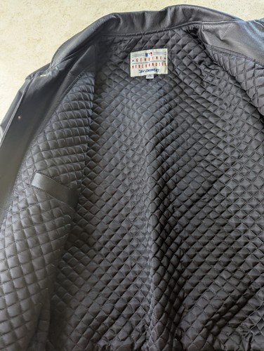Milwaukee Brewers JH Design MLB Genuine Merchandise Black Leather Jacket XL - Picture 4 of 13