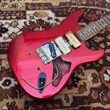 Vintage Hondo Fame Red Stratocaster Electric Guitar Project w Wilkinson Pickups