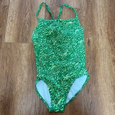 Nike HydraStrong Racerback One Piece Swimsuit Womens Small Performance green