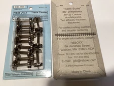 ReBoxx-4 36" HO Semi-scale wheels sets, 1.010" Axle Length, 12/ Pkg, NMRA RP-25