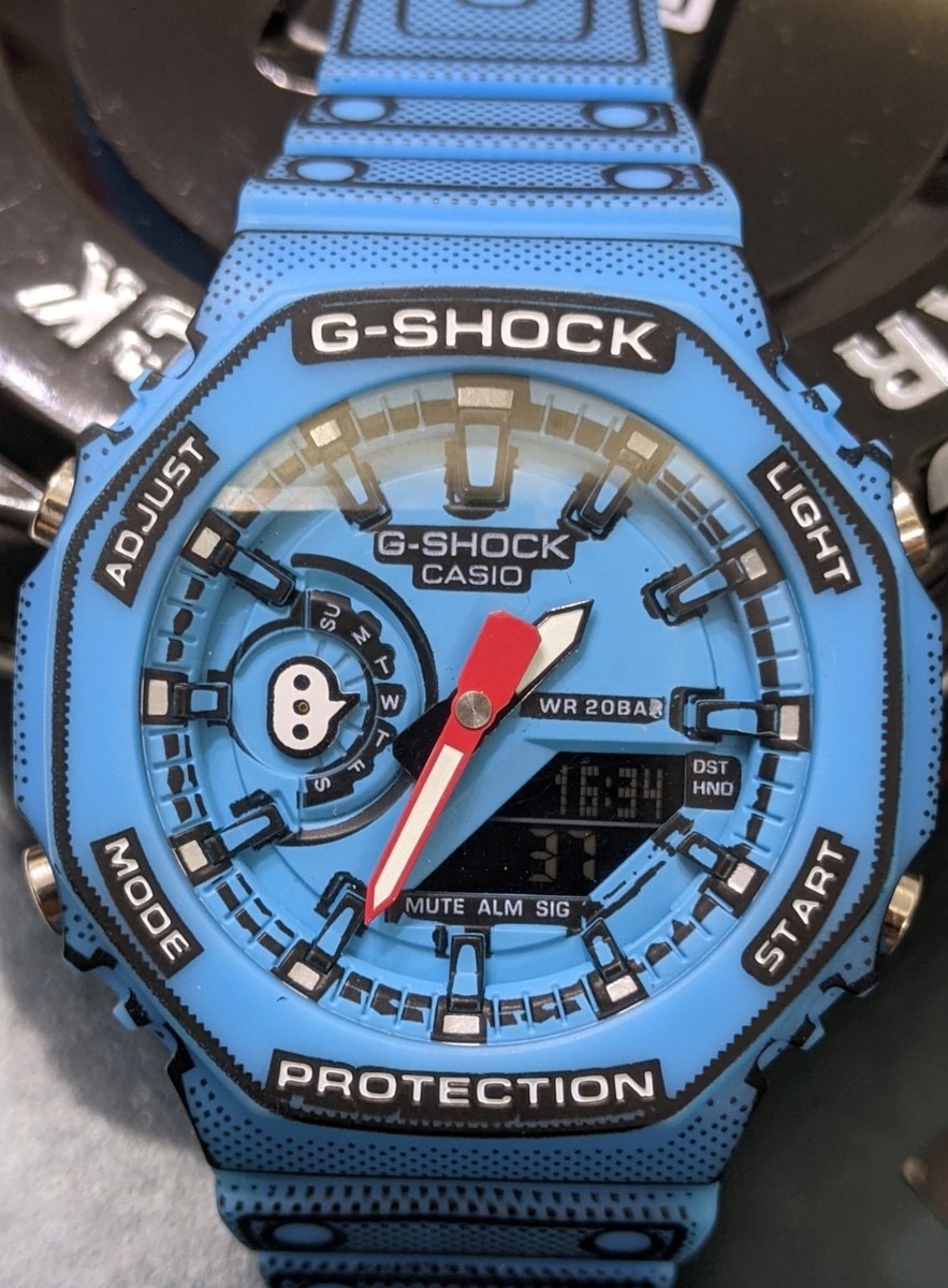 Casio G Shock GMA S2100 Blue Analog Digital Watch Box Manual