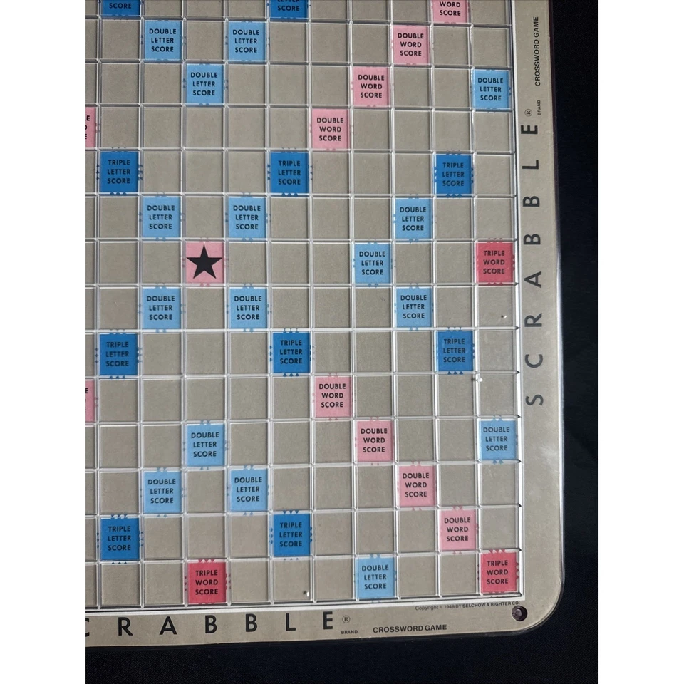 VTG Scrabble Game Deluxe Edition 1977 Rotating Crossword Turntable Board Only - Image 4 of 4