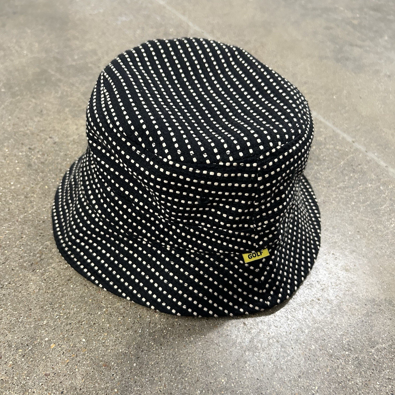 Want Tyler The Creator Polka Dot Black White Bucket Hat
