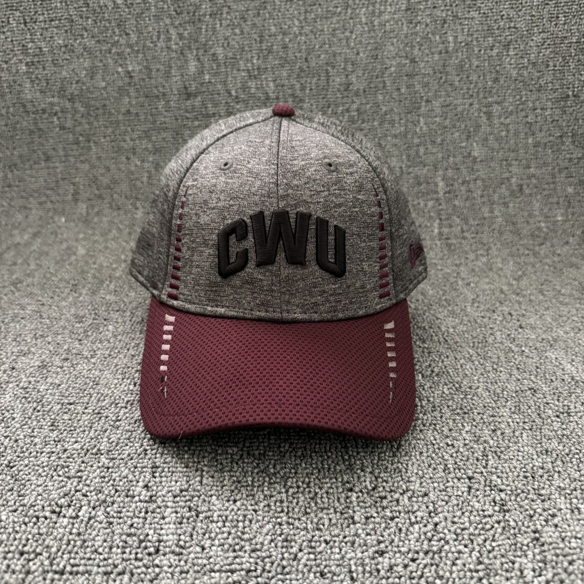 New Era CWU Central Wildcats NCAA Gray Maroon Strapback Cap Hat
