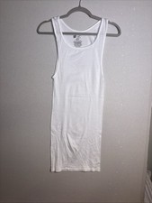  14 Hanes Tank Undershirts ComfortSoft Value Tag Itch Free Ribbed White S-L