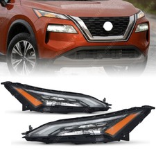Pair For 2021-2024 Nissan Rogue Daytime Running Light Signal Head Lamp Headlight Pair For 2021-2024 Nissan Rogue Daytime Running Light Signal Head Lamp Headlight