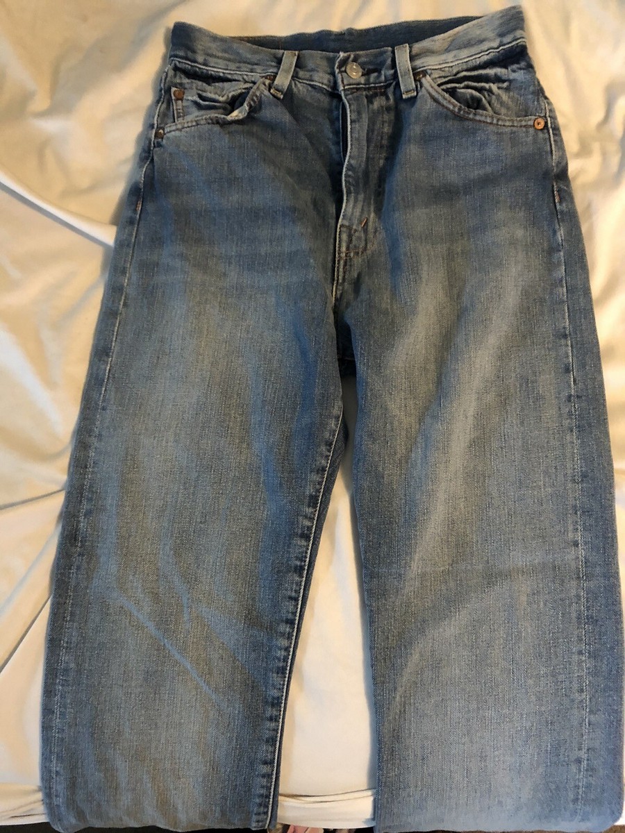 Sz 27 Vintage WOMENS 1950s Levis 701 Straight Leg White Sz 27 Vintage WOMENS 1950s Levis 701 Straight Leg White